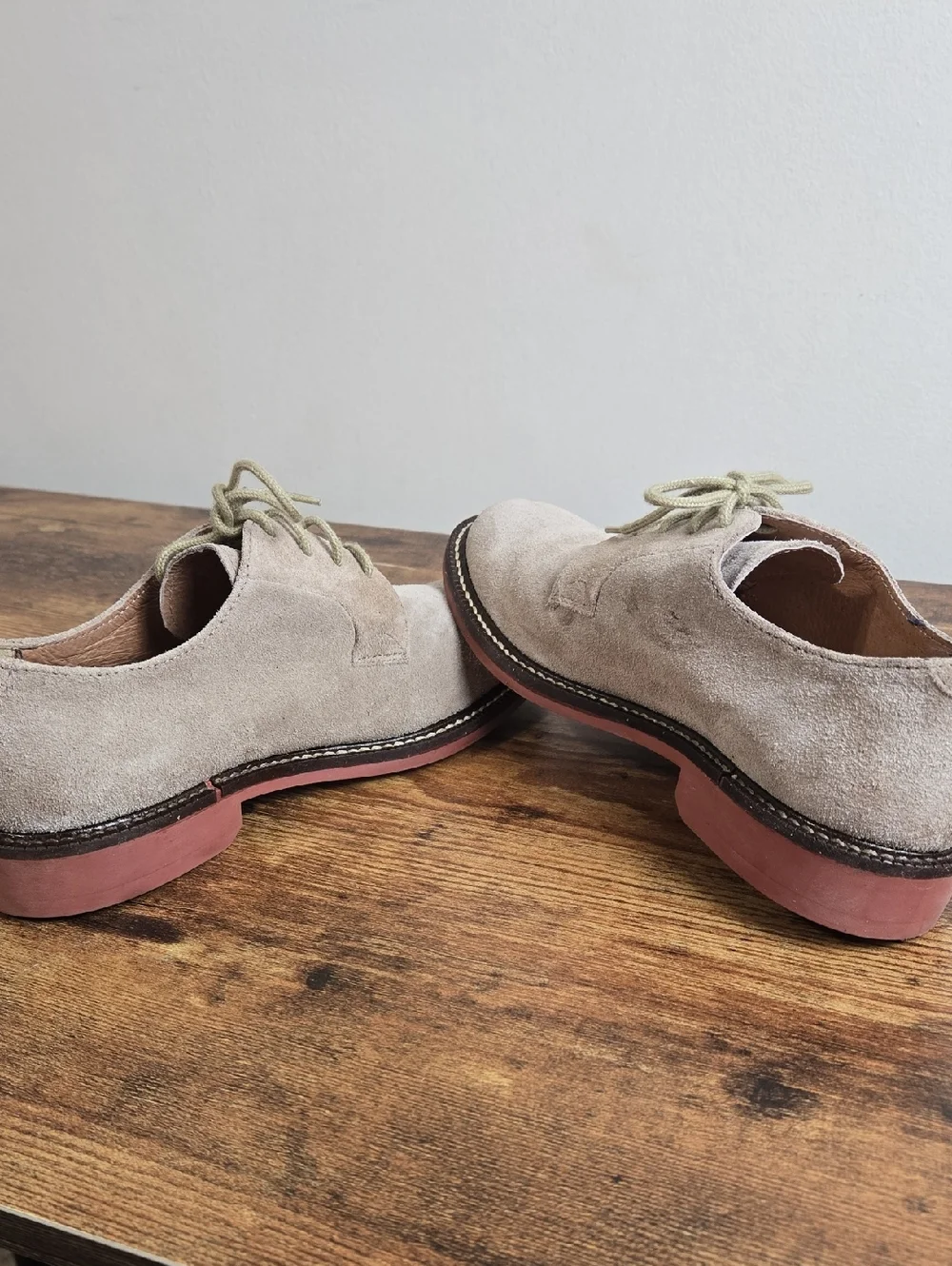 J.Crew Crewcuts Suede Oxford Lace-up Dress Boys Shoes Sz 2 Preppy Classic